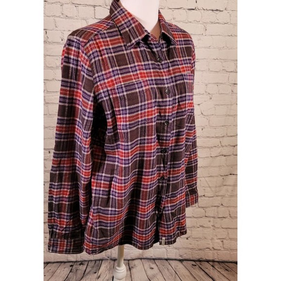 Woolrich brand women's button up- Size Large Petite - Picture 3 of 6